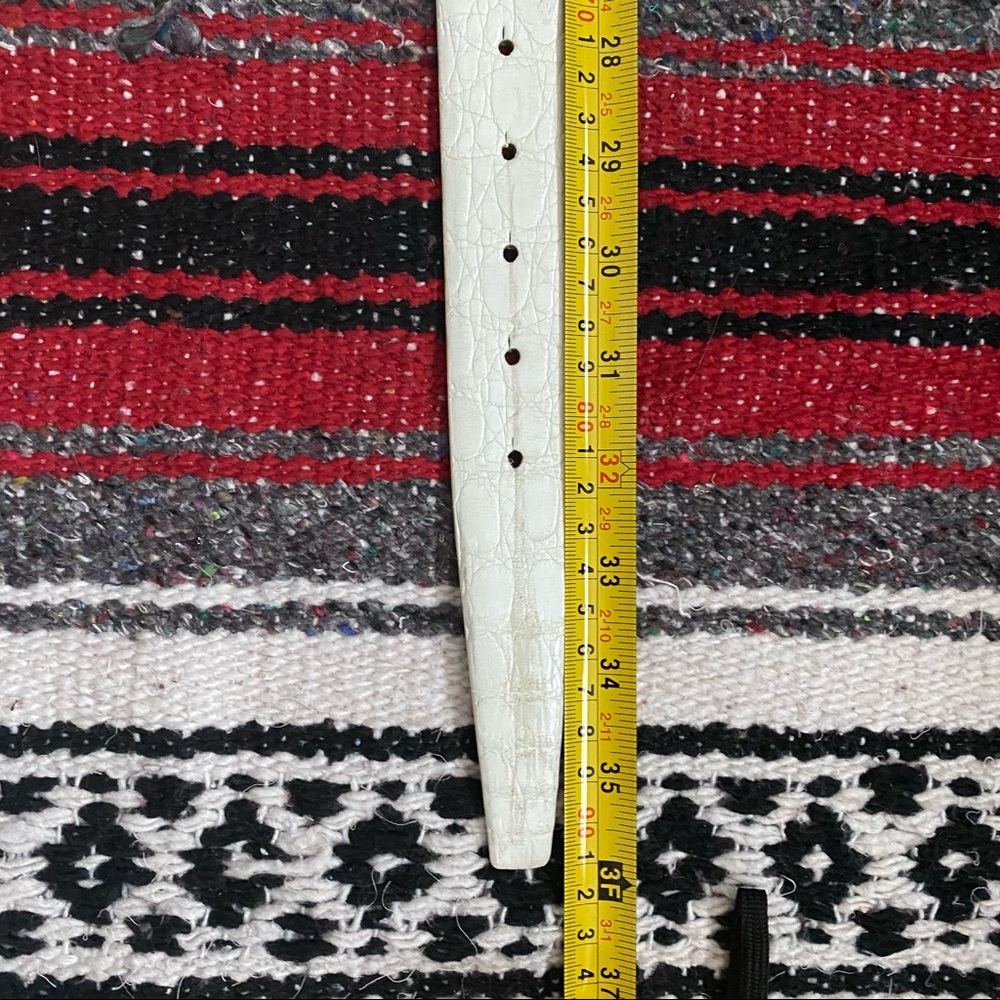 Ambrosi Abrianna white crocodile leather belt XS - Picture 15 of 16